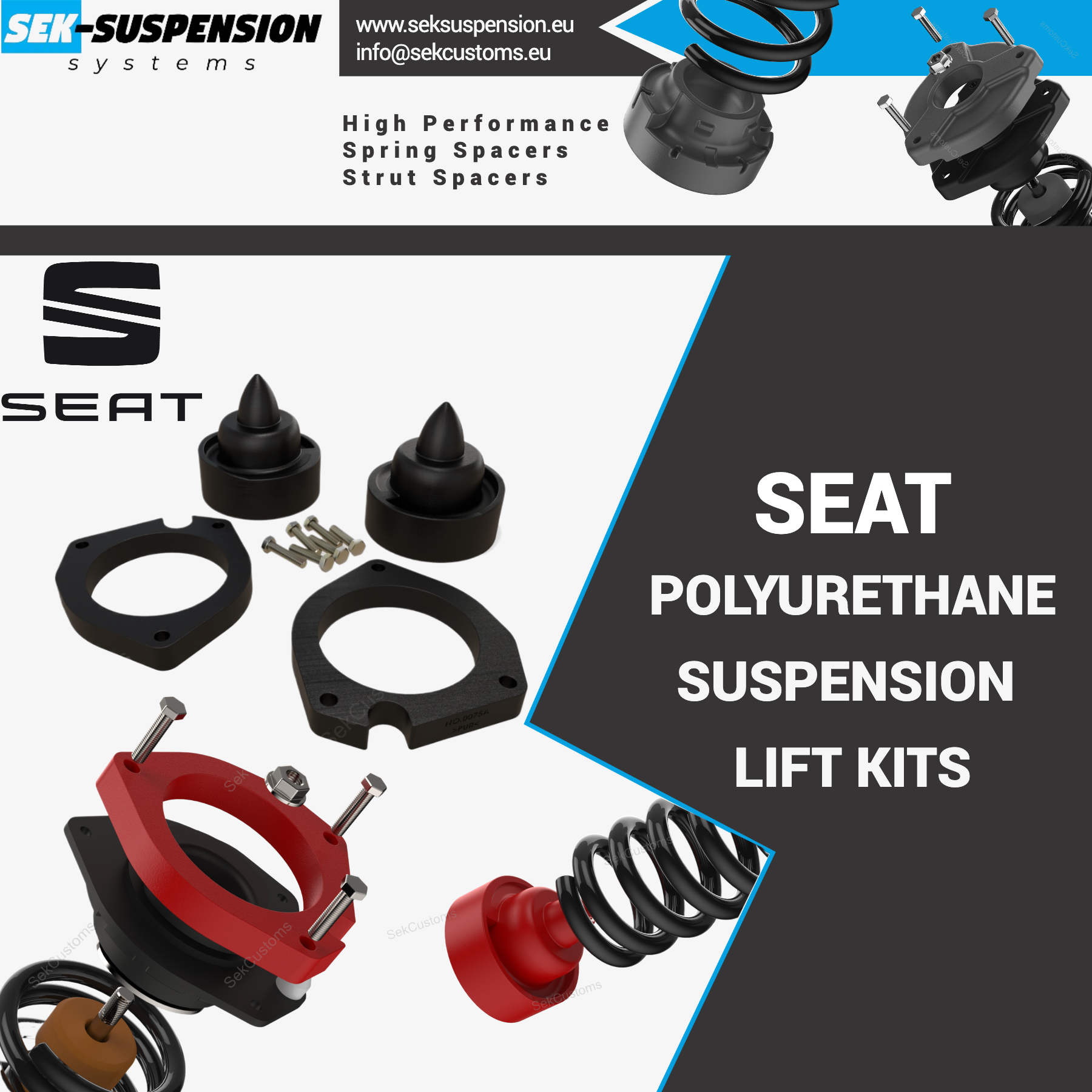 Seat Suspension Lift Kits Made Of Polyurethane Worldwide Shipping seat-suspension-lift-kits-made-of-polyurethane-worldwide-shipping
