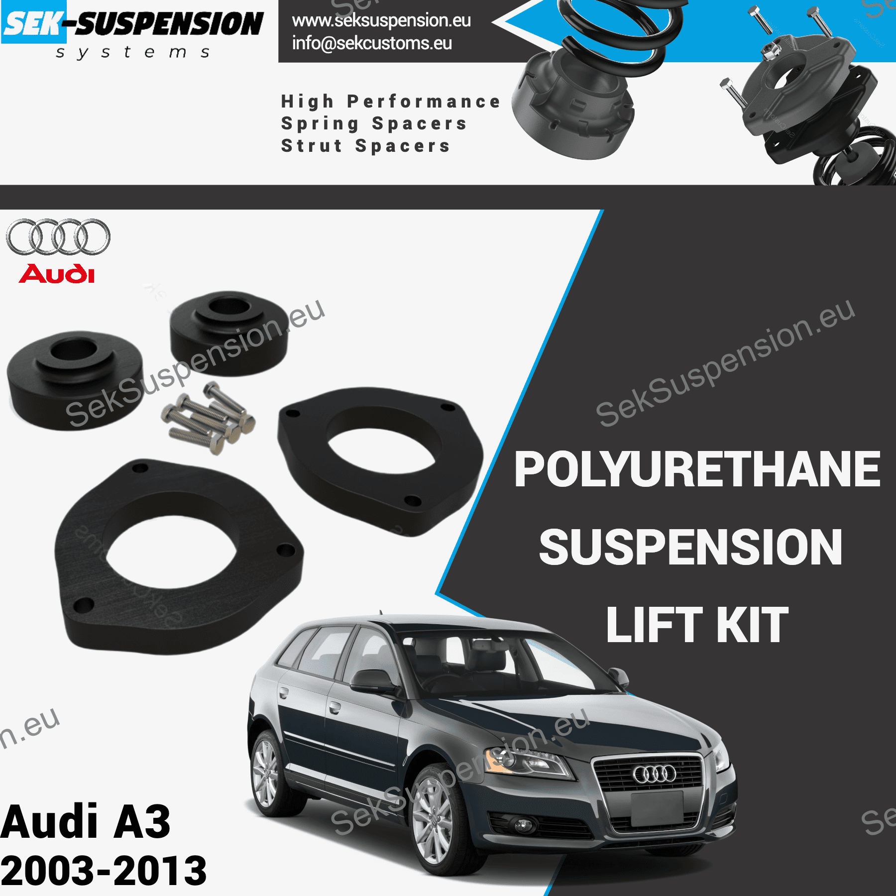 Kit 2 Boucles De Suspension Arrière Supérieures FEBI Bilstein Pour Audi A1 A2 A3 TT Seat Leon - Neuf, Réf. 26620