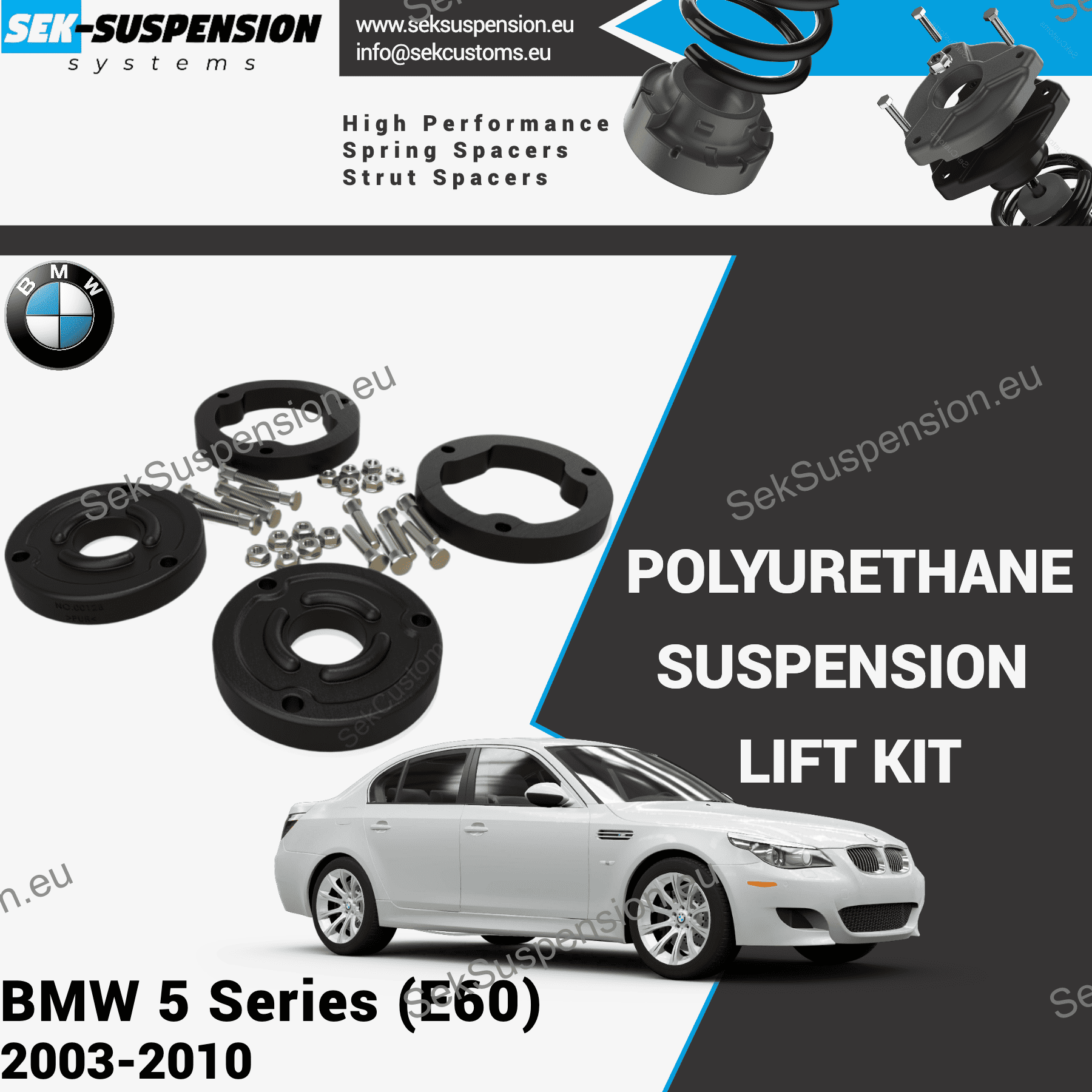 BMW 5-Series Suspension Lift Kit E60– SekSuspension BMW 5-Series Suspension Lift Kit E60– SekSuspension