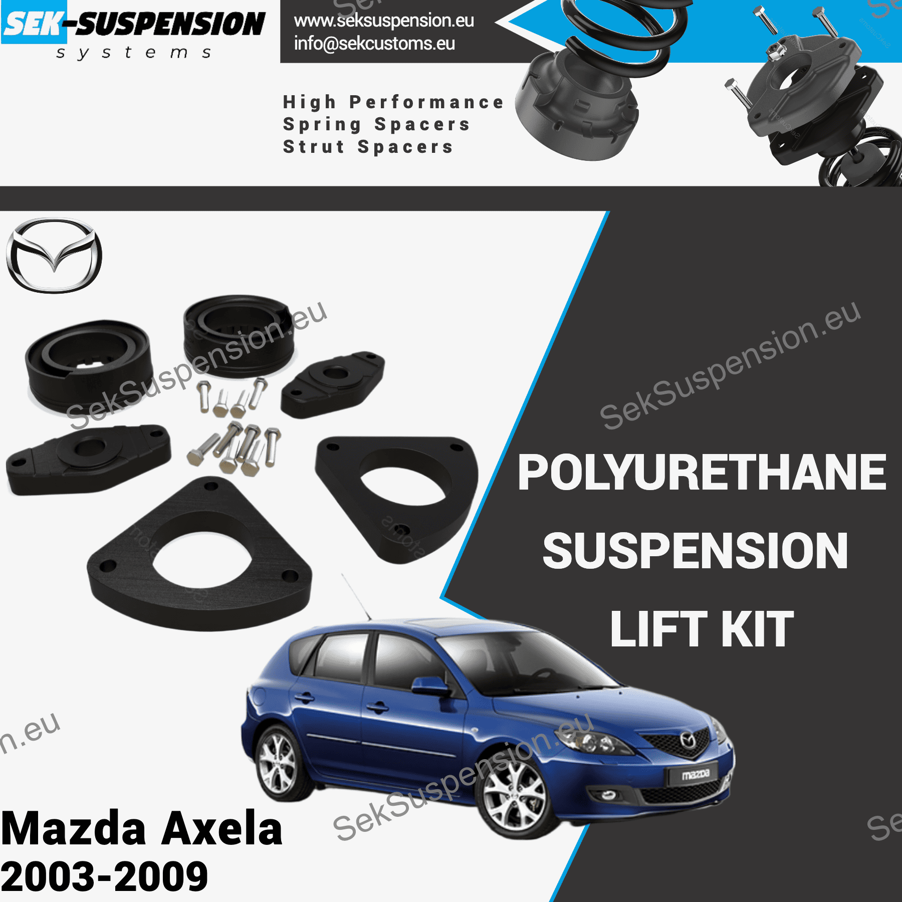 maiksm Mazda Axela Lift Kit (1th gen.)– SekSuspension