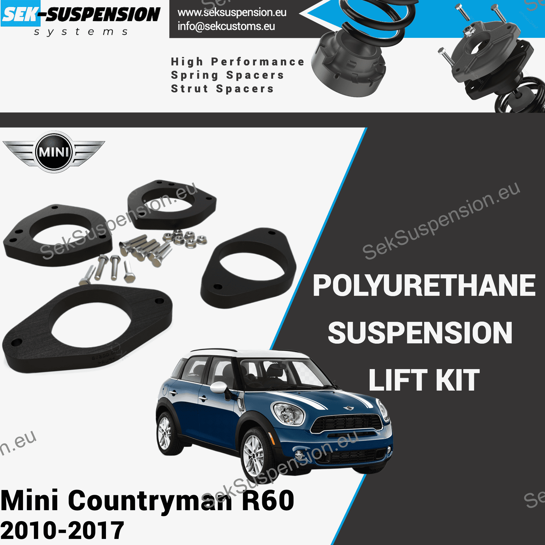 Mini Cooper Countryman Suspension Lift Kit (R60)– SekSuspension