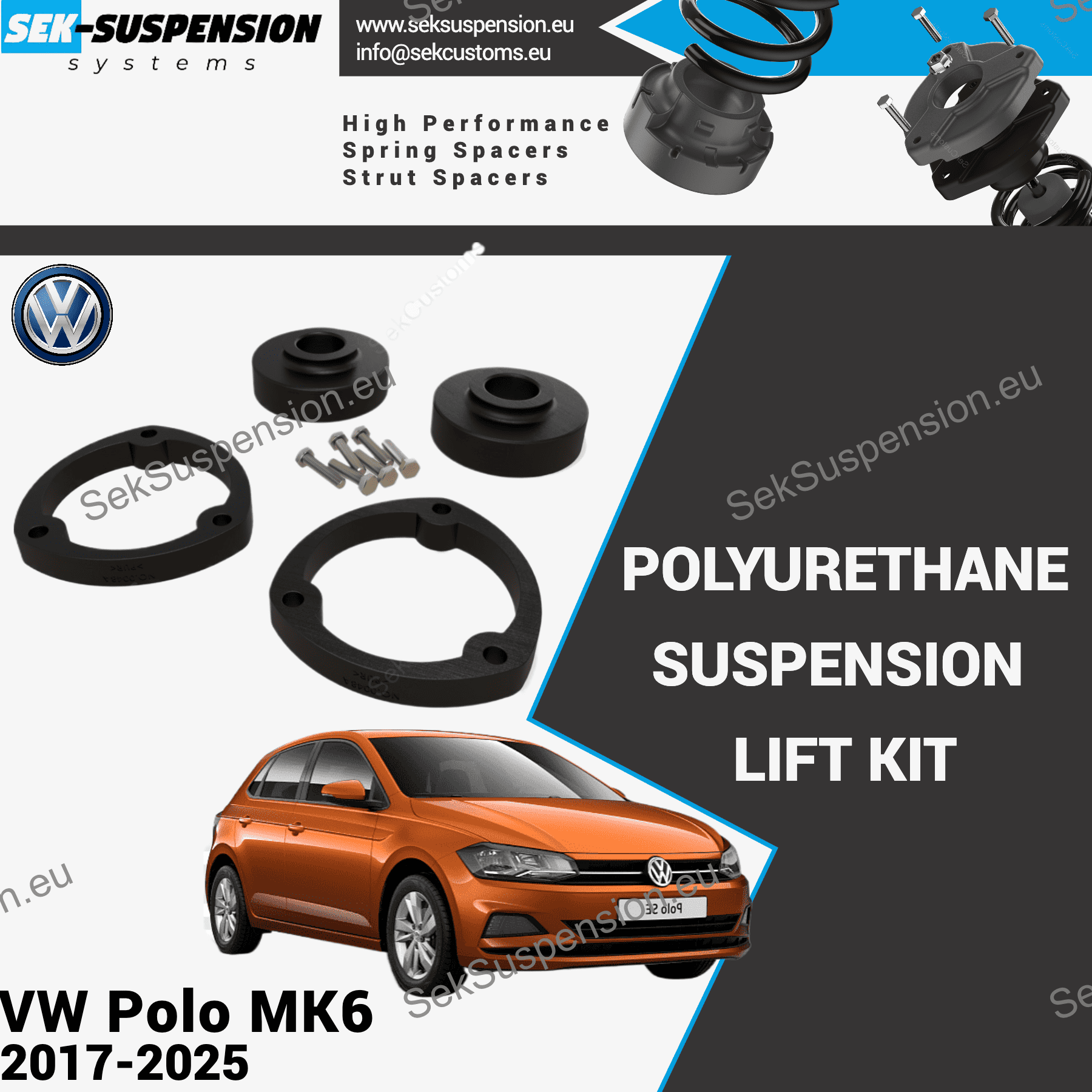 VW Polo MK6 Suspension Lift Kit– SekSuspension